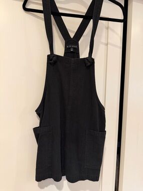 2 women’s sz Sm Rompers Miou Muse Black Denim and Billabong grey cotton/viscose